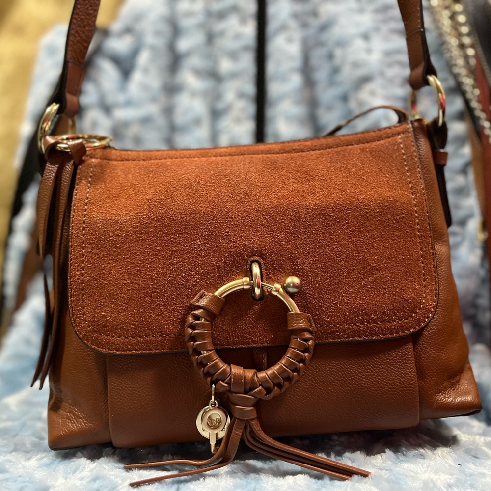 Elegant Brown Leather Shoulder Bag